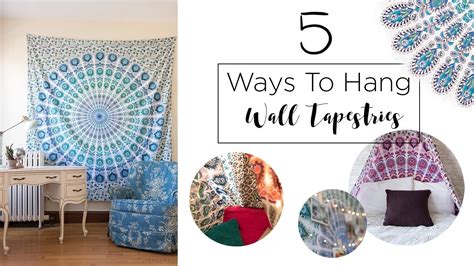 how to hang a tapestry on a ceiling|how to hang a tapestry without nails.